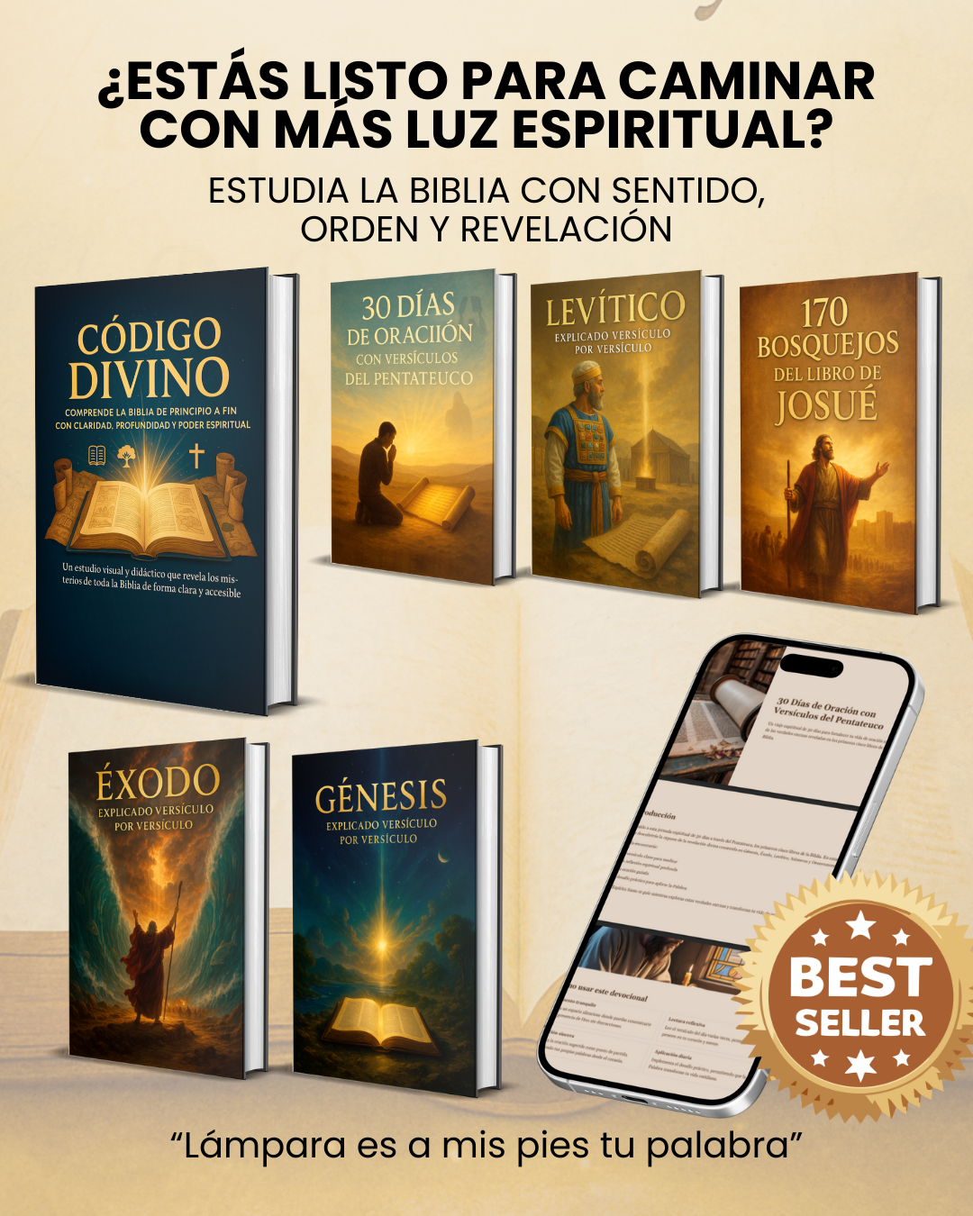 Colección completa de Código Divino y materiales de estudio bíblico
